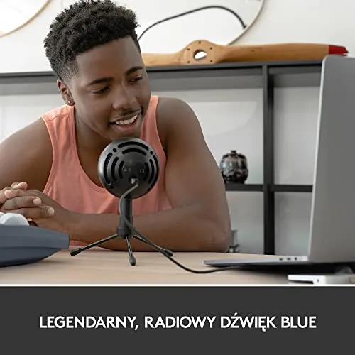 Logitech for Creators Blue Snowball iCE USB Microphone for Gaming, Streaming, Podcasting, Twitch, YouTube, Discord,