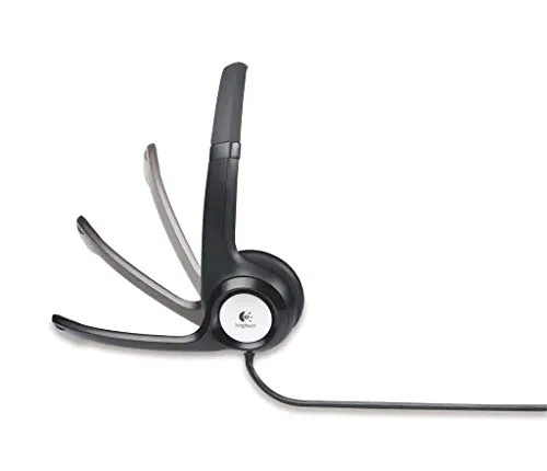 Logitech New h390 USB Headset with noisecanceling Microphone Bulk Packaging, 5.8 Ounce headset - side view