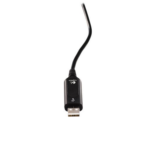 Logitech New h390 USB Headset with noisecanceling Microphone Bulk Packaging, 5.8 Ounce headset - detail shot