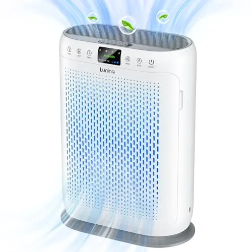 LUNINO Air Purifiers for Home Large Room up to 1740sq.ft, LUNINO H13 HEPA Air Filter with PM 2.5 Display Air Quality