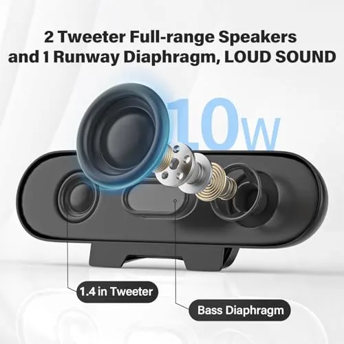 LXTNFU Computer Speakers for Desktop Monitor,Single USB Speakers for Desktop PC,Laptop Speaker with Loud Sound,Volume