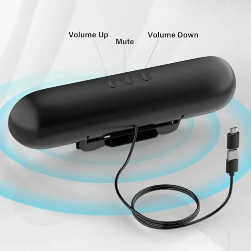 LXTNFU Computer Speakers for Desktop Monitor,Single USB Speakers for Desktop PC,Laptop Speaker with Loud Sound,Volume
