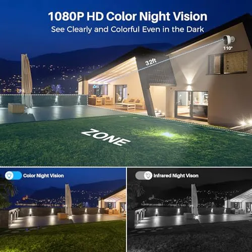 MaxiViz Security Cameras Wireless Outdoor, Battery Powered Cameras for Home Security Indoor/Outdoor with AI Motion