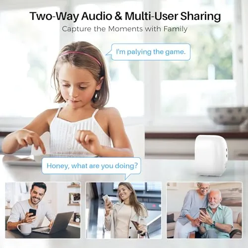 MaxiViz Security Cameras Wireless Outdoor, Battery Powered Cameras for Home Security Indoor/Outdoor with AI Motion
