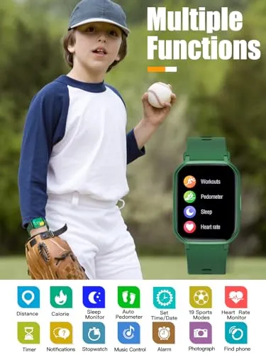 MgaoLo Kids Smart Watch for Boys Girls,Kids Fitness Tracker Smartwatch with Heart Rate Sleep Monitor,Waterproof Pedometer