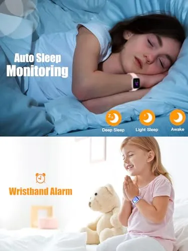MgaoLo Kids Smart Watch for Boys Girls,Kids Fitness Tracker Smartwatch with Heart Rate Sleep Monitor,Waterproof Pedometer