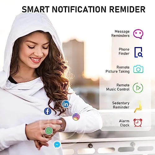 Moremore Fitness Tracker with Heart Rate Monitor, Step Counter, Sleep Monitor, Calorie Tracking, Activity Tracker with 1.1"