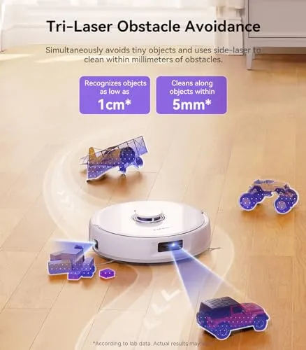 NARWAL Freo X Ultra Robot Vacuum and Mop Combo, 8200 Pa Robot Mop & Vacuum, Auto Mop Drying/Washing, Self-Empty,