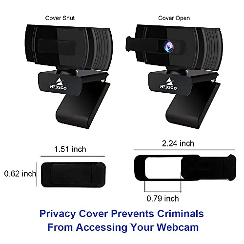 NexiGo N930AF Webcam with Microphone for Desktop, Autofocus, Webcam for Laptop, Computer Camera, 1080p HD USB Web Camera,