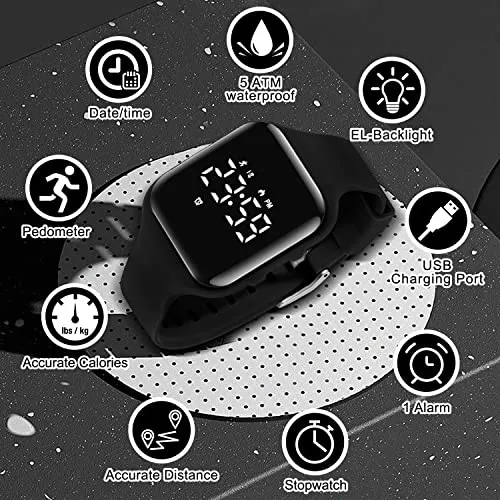 NN BEN NEVIS Kids Watch, Digital Watch for Boys Girls, Sport Watch with Fitness Tracker, Alarm Clock, Stopwatch, No App and