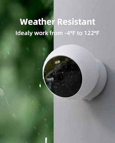 Noorio B200 Security Camera Wireless Outdoor, 1080p Home Security Camera, Wire-Free Battery Powered WiFi Camera, Color Night