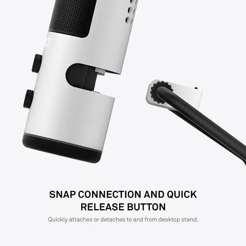 NZXT Capsule - AP-WUMIC-W1 - USB Cardioid Streaming, Gaming & Podcasting Microphone - Crystal Clear Voice Clarity - Built-in