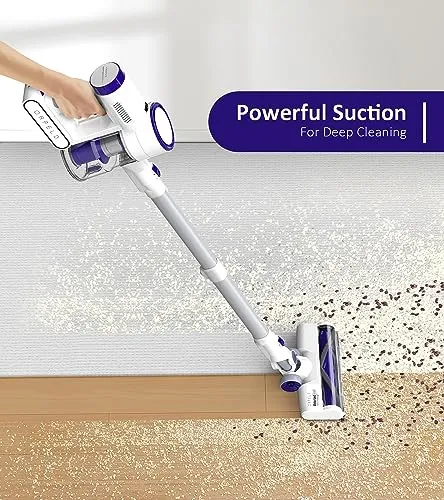 ORFELD Cordless Vacuum Cleaner, 30KPa Powerful Stick Vacuum, 50 Min Runtime Vacuum Cleaner for Home, Wireless Lightweight