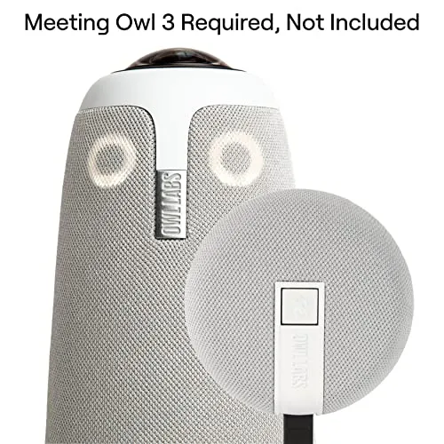 Owl Labs Expansion Mic for Meeting Owl 3 - Extend Audio Reach in Larger Spaces by 8 feet (2.5 Meters) in The Direction of