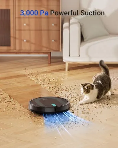 Proscenic 850T Robot Vacuum and Mop Combo, WiFi/App/Alexa/Siri Control, Robotic Vacuum Cleaner with Gyro Navigation,