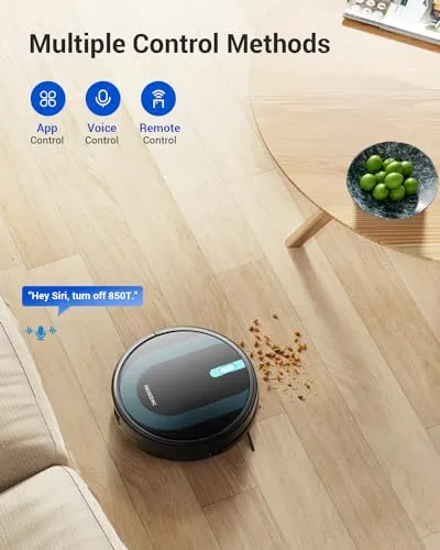 Proscenic 850T Robot Vacuum and Mop Combo, WiFi/App/Alexa/Siri Control, Robotic Vacuum Cleaner with Gyro Navigation,