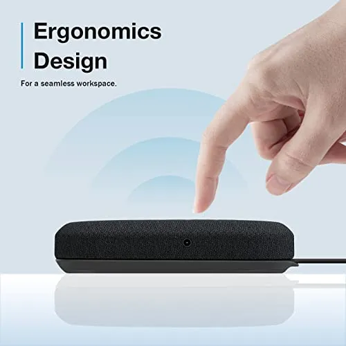 RayBit USB Speakerphone, Conference Computer Speakers with Microphone for Home Office Calls, 360 Degree Enhanced Voice
