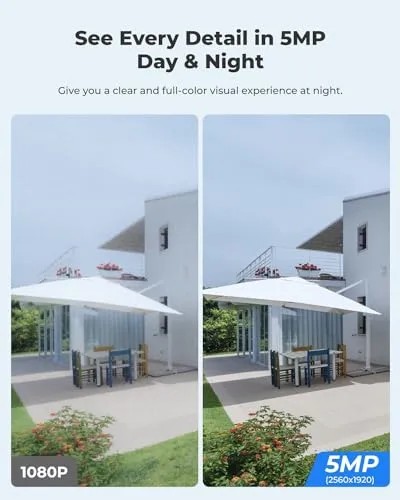 REOLINK Security Camera Wireless Outdoor, Pan Tilt Solar Powered, 5MP 2K+ Color Night Vision, 2.4/5GHz WiFi, 2-Way Talk,