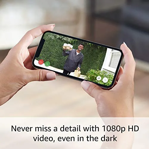 Ring Video Doorbell Wired | Use Two-Way Talk, advanced motion detection, HD camera and real-time alerts to monitor your