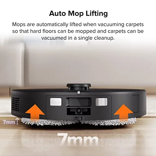 roborock Q Revo Robot Vacuum and Mop, Auto-Drying, Auto Mop Washing, Dual Spinning Mops, Auto Mop Lifting, Self-Refilling,