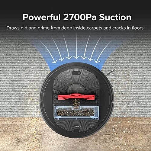 roborock Q5 Robot Vacuum Cleaner, Strong 2700Pa Suction, Upgraded from S4 Max, LiDAR Navigation, Multi-Level Mapping, 180