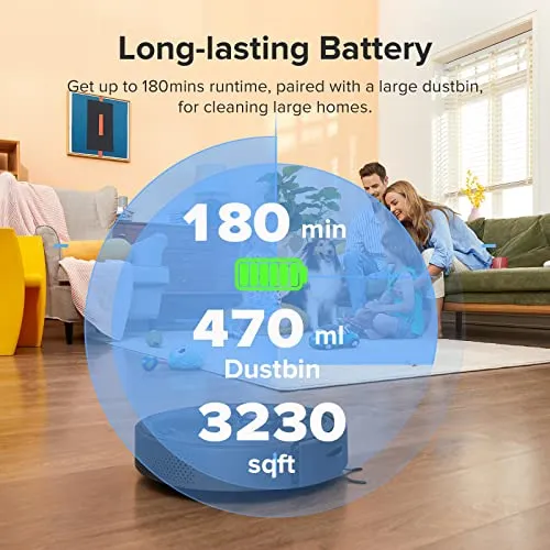 roborock Q5 Robot Vacuum Cleaner, Strong 2700Pa Suction, Upgraded from S4 Max, LiDAR Navigation, Multi-Level Mapping, 180
