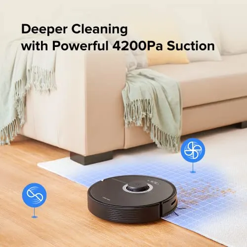 roborock Q7 Max+ Robot Vacuum and Mop with Auto-Empty Dock Pure, Hands-Free Cleaning for up to 7 Weeks, APP-Controlled