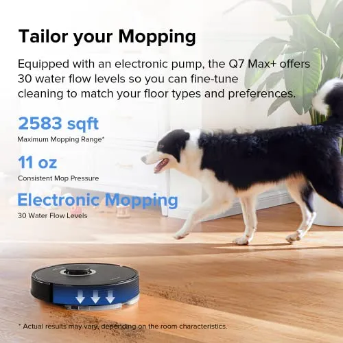 roborock Q7 Max+ Robot Vacuum and Mop with Auto-Empty Dock Pure, Hands-Free Cleaning for up to 7 Weeks, APP-Controlled