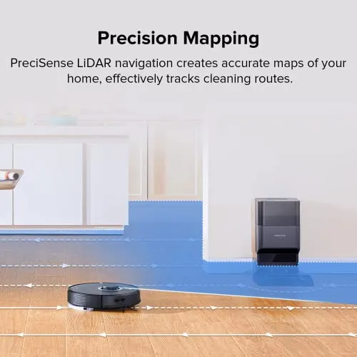 roborock Q7 Max+ Robot Vacuum and Mop with Auto-Empty Dock Pure, Hands-Free Cleaning for up to 7 Weeks, APP-Controlled