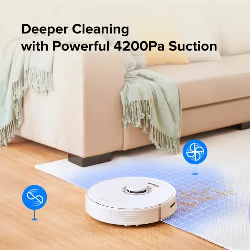 roborock Q7 Max+ Robot Vacuum Cleaner, Hands-Free Cleaning for up to 7 Weeks, Robotic Vacuum with APP-Controlled Mopping,
