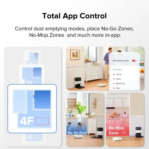 roborock Q7 Max+ Robot Vacuum Cleaner, Hands-Free Cleaning for up to 7 Weeks, Robotic Vacuum with APP-Controlled Mopping,