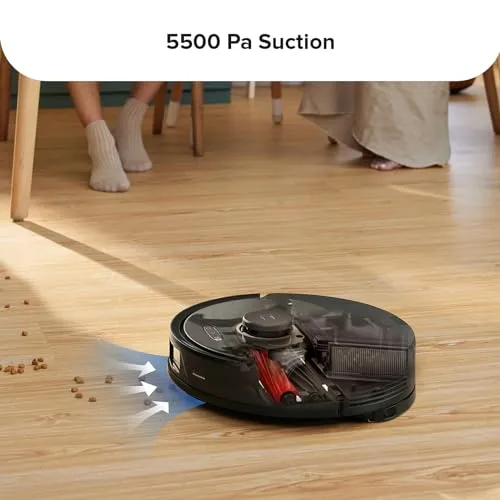 roborock Q8 Max Robot Vacuum and Mop Cleaner, DuoRoller Brush, 5500Pa Strong Suction, Lidar Navigation, Obstacle Avoidance,