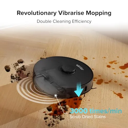 roborock S7 Max Ultra Robot Vacuum and Mop Combo, Auto Mop Drying/ Washing, Self-Emptying, Self-Refilling, 5500Pa Suction,