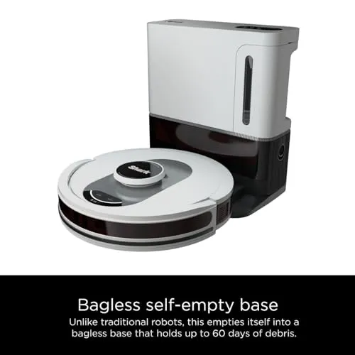Shark AI Ultra Voice Control Robot Vacuum with Matrix Clean Navigation, Home Mapping, 60-Day Capacity, Self-Empty Base for