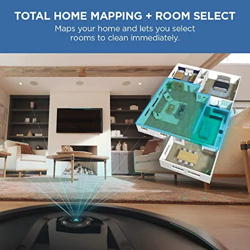 Shark AV1010AE IQ Robot Vacuum with XL Self-Empty Base, Bagless, 45-Day Capacity, Advanced Navigation, Alexa & Wi-Fi,
