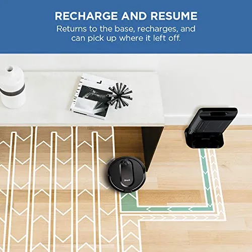 Shark AV1010AE IQ Robot Vacuum with XL Self-Empty Base, Bagless, 45-Day Capacity, Advanced Navigation, Alexa & Wi-Fi,