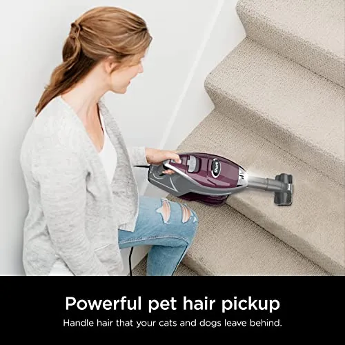 Shark HV322 Rocket Deluxe Pro Corded Stick Vacuum with LED Headlights, XL Dust Cup, Lightweight, Perfect for Pet Hair