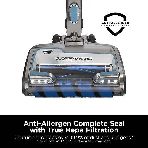 Shark IZ462H Vertex Ultra Lightweight Cordless Stick Vacuum with DuoClean PowerFins, Crevice, Pet Multi-Tool, Anti-Allergen,