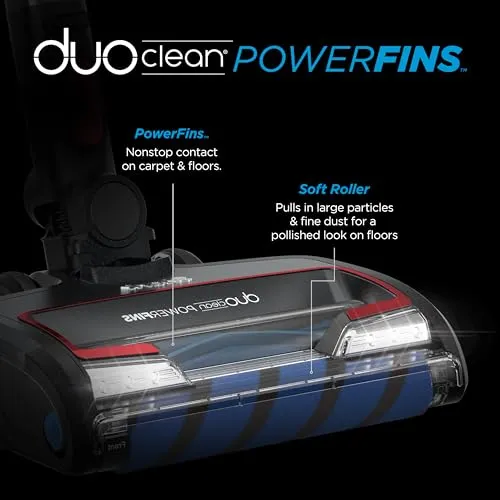 Shark IZ662H Vertex Pro Lightweight Cordless Stick Vacuum with IQ Display, DuoClean PowerFins & MultiFLEX, Includes Crevice