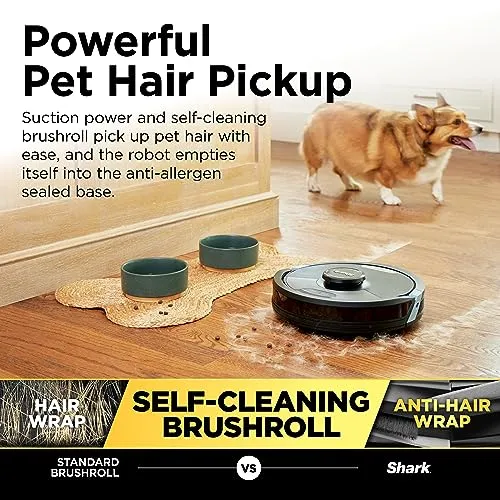 Shark Matrix Plus 2 in1 Robot Vacuum & Mop with Sonic Mopping, Matrix Clean, Home Mapping, HEPA Bagless Self Empty Base,