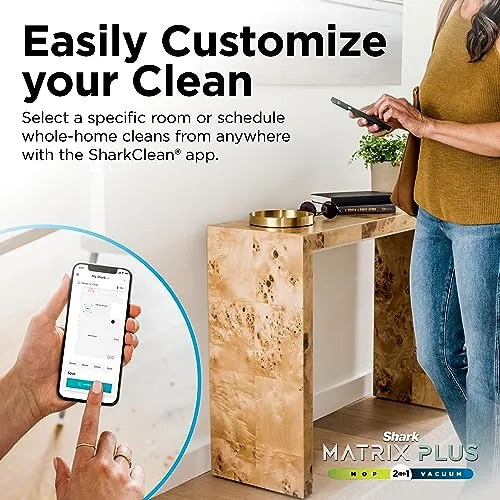 Shark Matrix Plus 2 in1 Robot Vacuum & Mop with Sonic Mopping, Matrix Clean, Home Mapping, HEPA Bagless Self Empty Base,