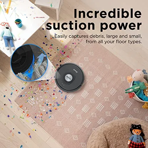 Shark RV2310AE Matrix Self-Emptying Robot Vacuum with Bagless, 45-Day Capacity, Self-Cleaning Brushroll for Pet Hair, No