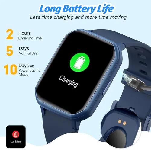 Slothcloud Kids Smart Watch for Boys,IP68 Waterproof Kids Fitness Tracker Watch with 1.5 Inch DIY Face,Heart Rate Sleep