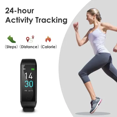 threesheep Fitness Tracker for Men and Women,Fitness Watch Waterproof with Activity Tracker and Sleep Monitor,Smart Watch