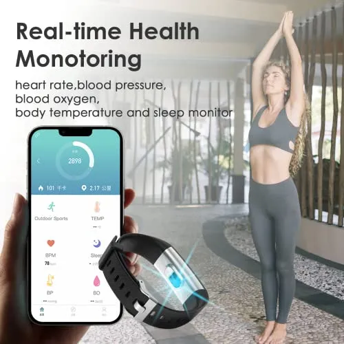 threesheep Fitness Tracker for Men and Women,Fitness Watch Waterproof with Activity Tracker and Sleep Monitor,Smart Watch