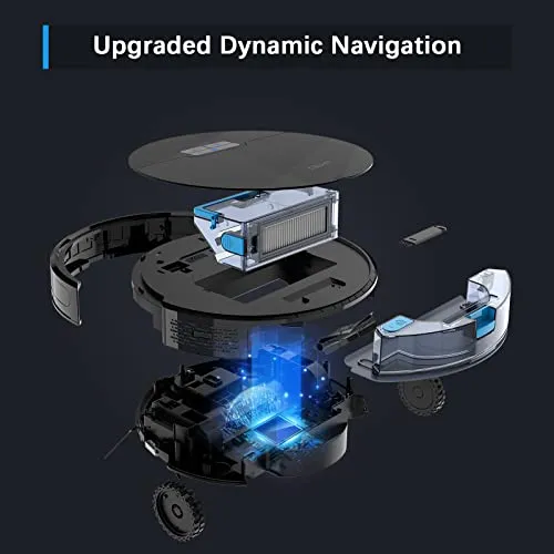 Tikom G8000 Pro Robot Vacuum and Mop Combo, 4500Pa Suction, 150Mins Max, Robotic Vacuum Cleaner with Self-Charging, Quiet,