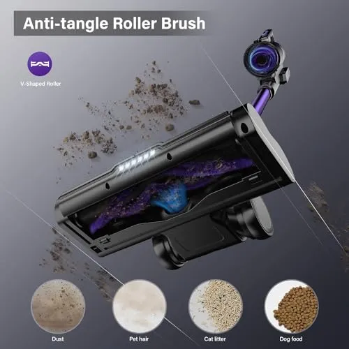 Tikom V700 Cordless Vacuum Cleaner with 450W 33Kpa Powerful Suction, Up to 50 Mins Runtime, 1.3L Dust Cup, 6 in 1 Stick