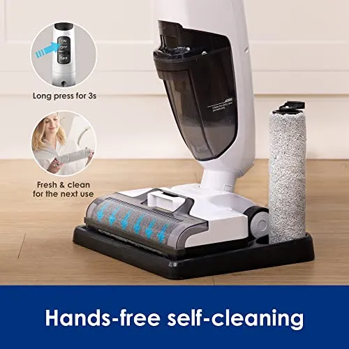 Tineco iFLOOR 2 Complete Cordless Wet Dry Vacuum Floor Cleaner and Mop, One-Step Cleaning for Hard Floors, Great for Sticky