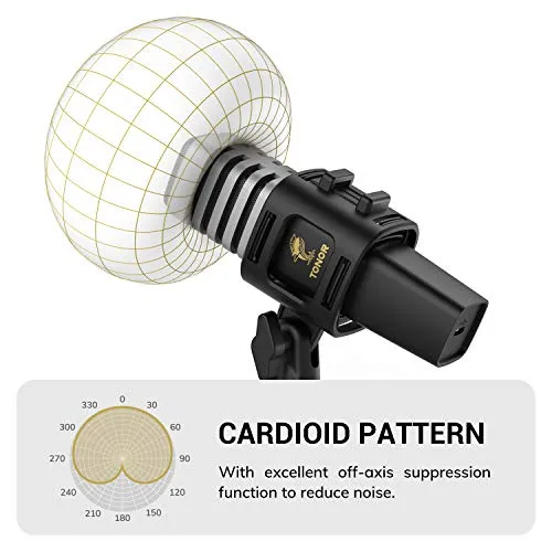 TONOR USB Microphone, Cardioid Condenser Mic with Tripod Stand, Pop Filter, Shock Mount, Compatible with Windows, MacOS,