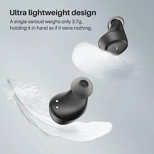 TOZO A1 Mini Wireless Earbuds Bluetooth 5.3 in Ear Light-Weight Headphones Built-in Microphone, IPX5 Waterproof, Immersive